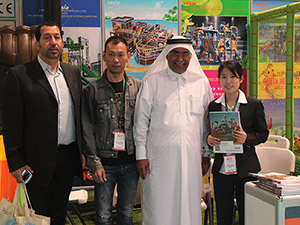 Clients saoudiens de l'exposition de Dubaï 2015
