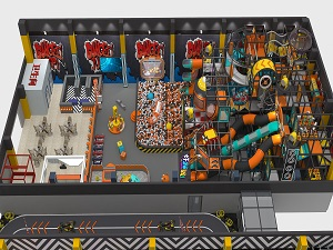 Une aire de jeux intérieure moderne installée à Lanzhou