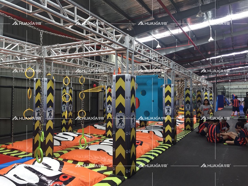 Un exemple de parc de trampolines ninja conçu pour un client vietnamien