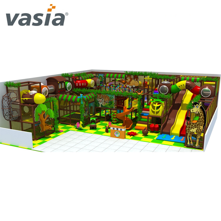 Aire de jeux commerciale pour enfants dans la jungle pour l'intérieur -vasia