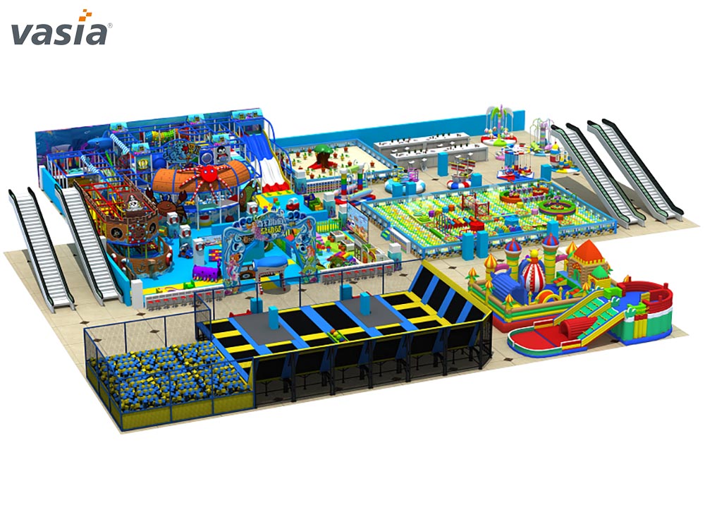 aire de jeux int&eacute;rieure sur le th&egrave;me de l'oc&eacute;an z0001