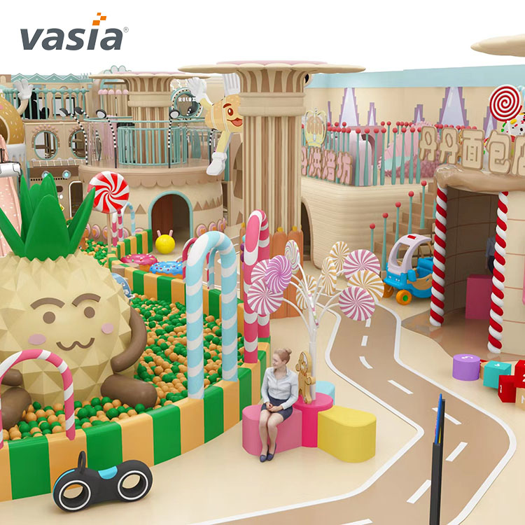  Équipement de terrain de jeu intérieur commercial pour enfants-Vasia