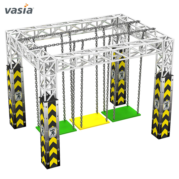 Aire de jeux intérieure commerciale Hot Ninja Warrior pour enfants