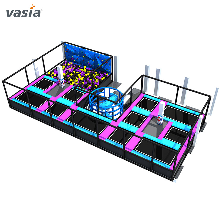 Équipement de parc de grands trampolines intérieurs -Vasia