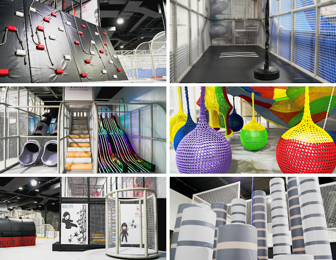 Une superbe aire de jeux intérieure de 890² aux États-Unis