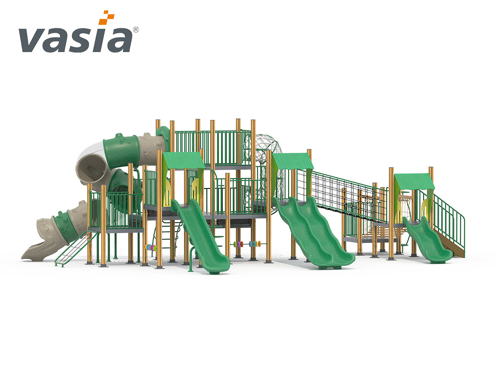 aire de jeux ext&eacute;rieure en plastique W0003