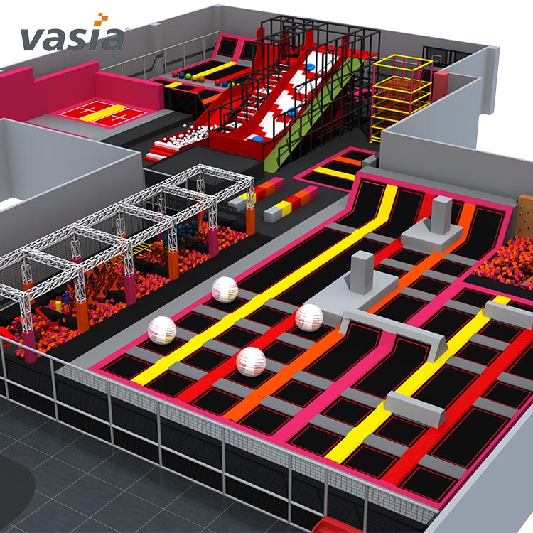 Parc de trampoline intérieur pour enfants de conception personnalisée