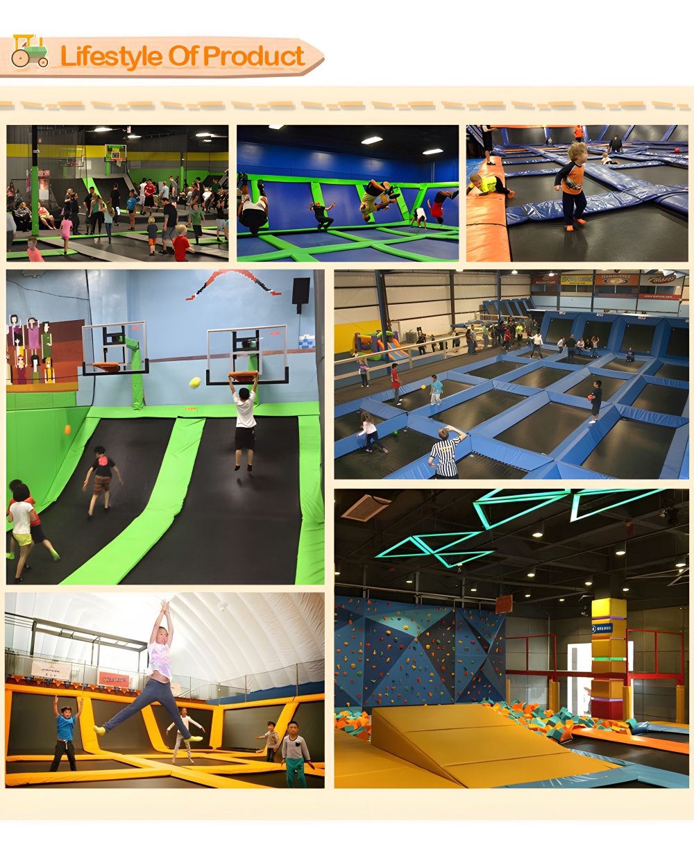 Aire de jeux pour trampolines S0391