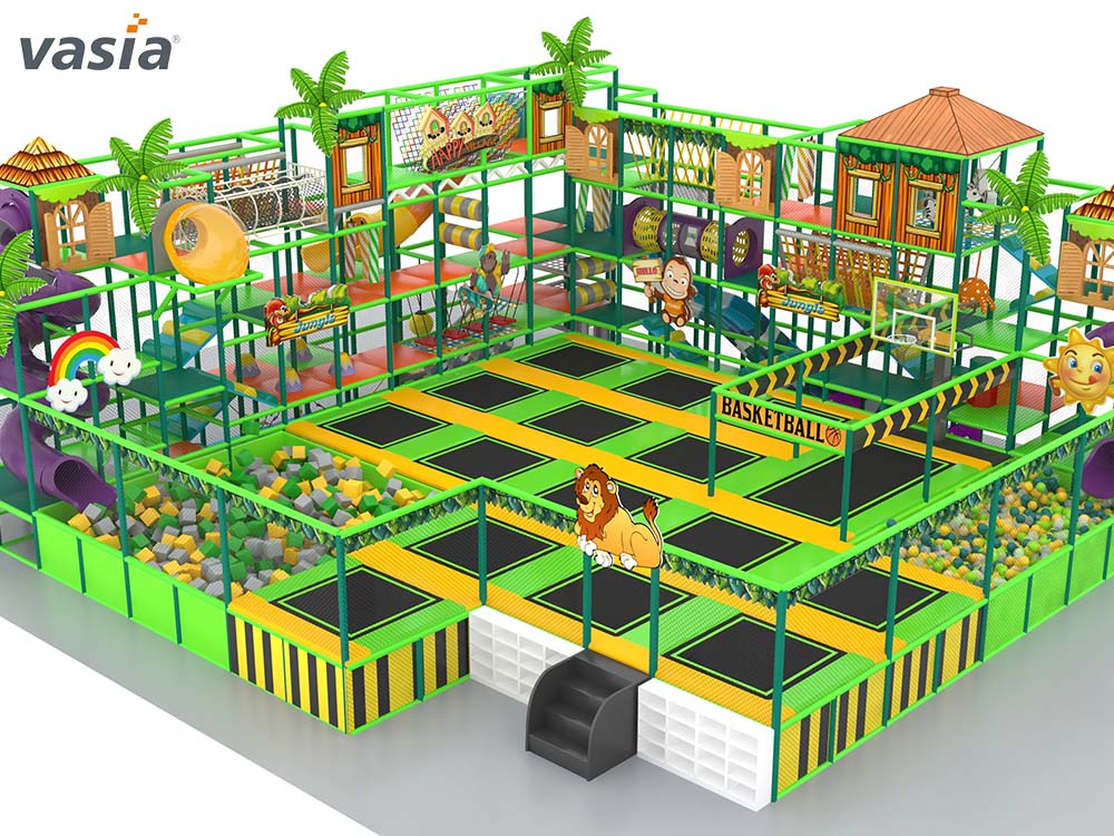 Aire de jeux int&eacute;rieure pour trampoline S060