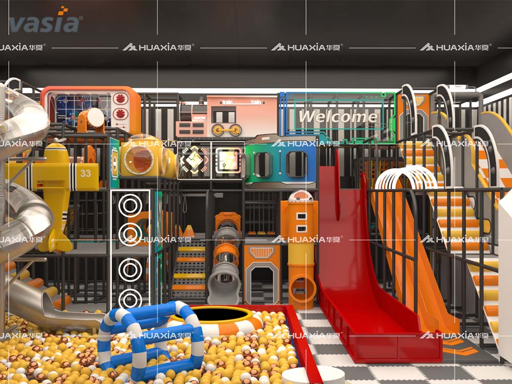 Aire de jeux int&eacute;rieure pour enfants S0165