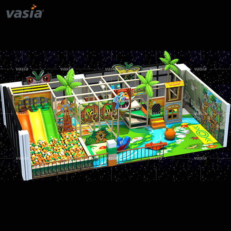 Centre de jeux sur le thème de la forêt Équipement de terrain de jeu intérieur pour enfants pour les tout-petits - Vasia