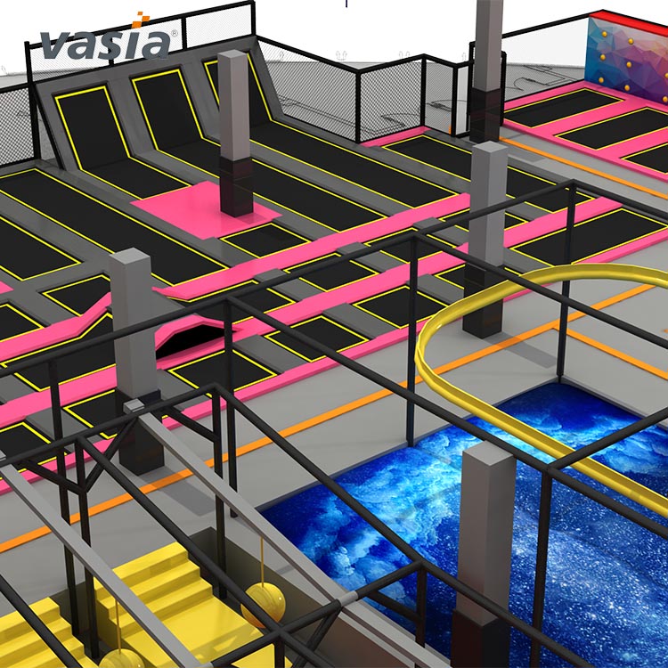 Équipement d'intérieur pour parc de trampolines commerciaux-Vasia