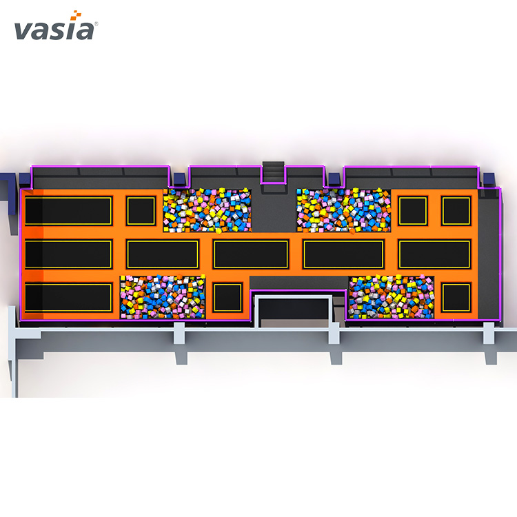 Parc de trampolines intérieur multifonctionnel pour les jeunes-Vasia