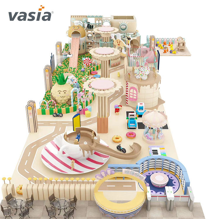  Équipement de terrain de jeu intérieur commercial pour enfants-Vasia