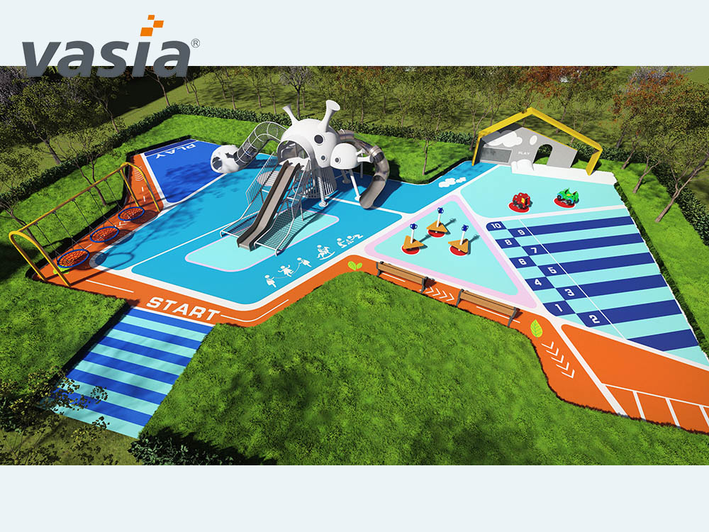 toboggan pour aire de jeux W0011