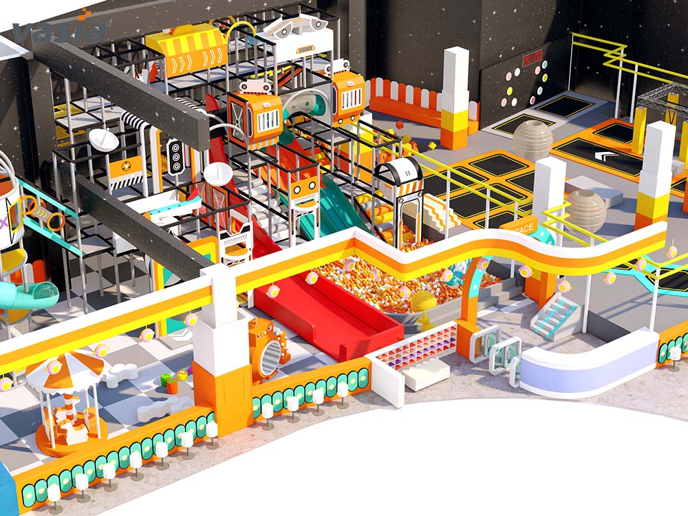 Parc de trampolines int&eacute;rieur S007