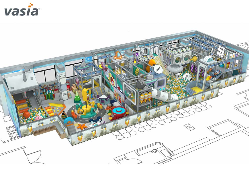 Aire de jeux int&eacute;rieure S018