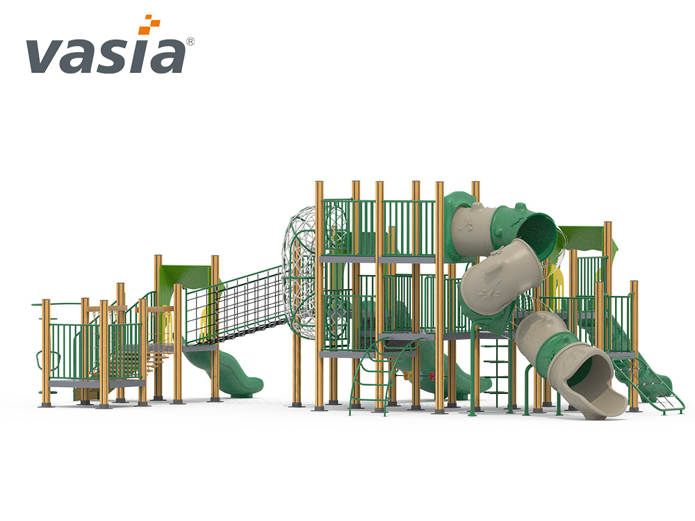 aire de jeux ext&eacute;rieure en plastique W0001