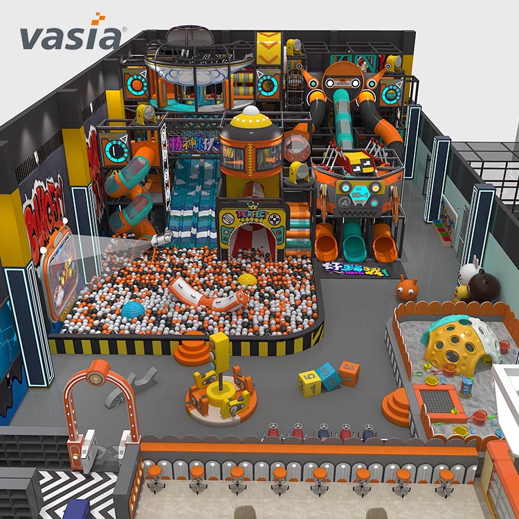 Aire de jeux trampoline intérieure personnalisable-Vasia