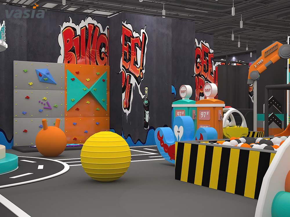 Parc d'attractions int&eacute;rieur S033