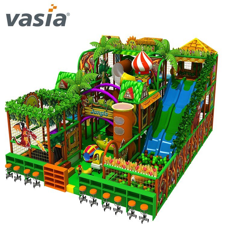 Équipement de jungle pour aire de jeux intérieure commerciale pour enfants-Vasia