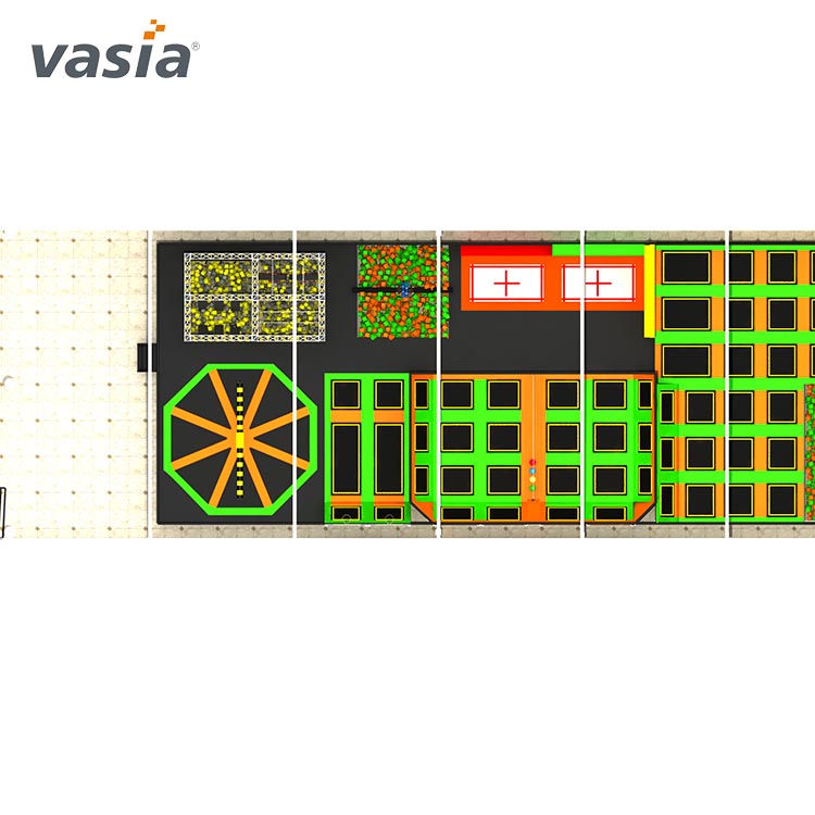 Parc de trampolines pour enfants Fitness-Vasia