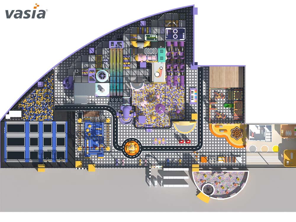 Parc d'attractions int&eacute;rieur S044