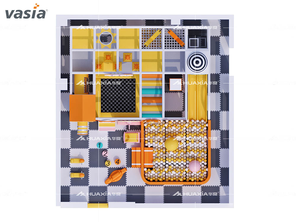 Aire de jeux int&eacute;rieure S0179