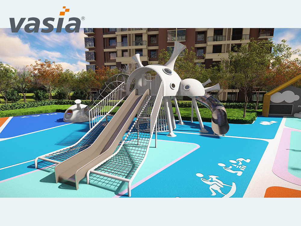 toboggan pour aire de jeux W0010