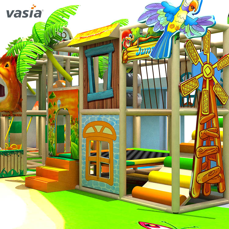 Nouveau design Jungle thème aire de jeux intérieure enfants parc de jeux 