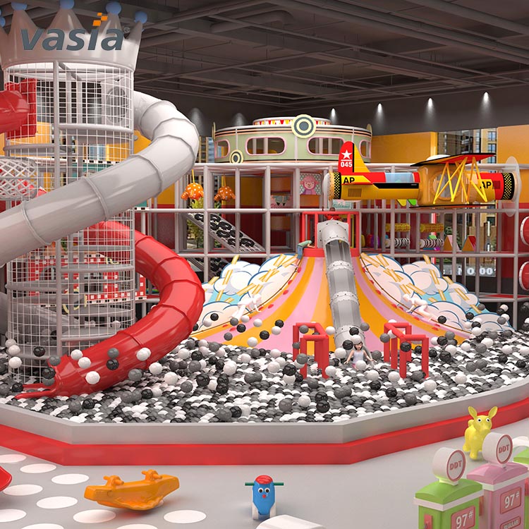  Aire de jeux intérieure commerciale moderne pour enfants-Vasia