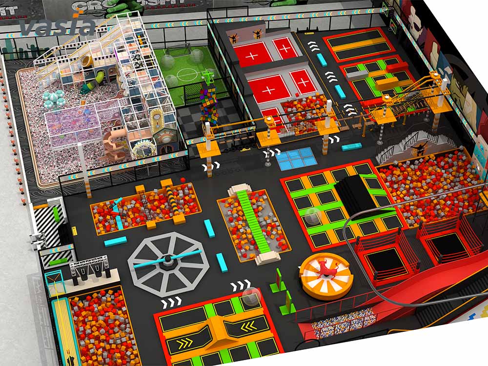 Parc &agrave; trampolines int&eacute;rieur S0400