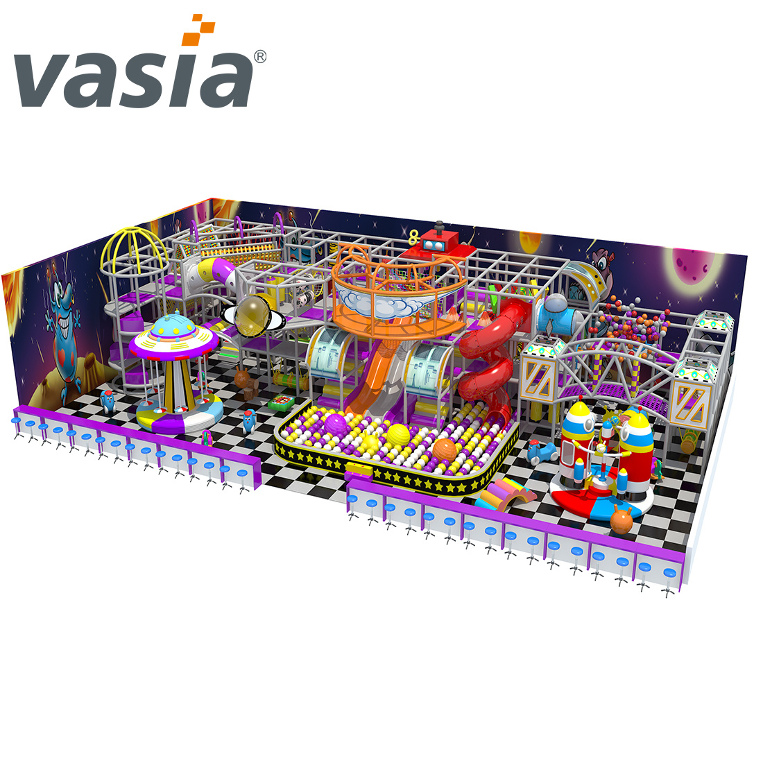 Nouvelle aire de jeux intérieure pour enfants avec espace design à vendre - Vasia