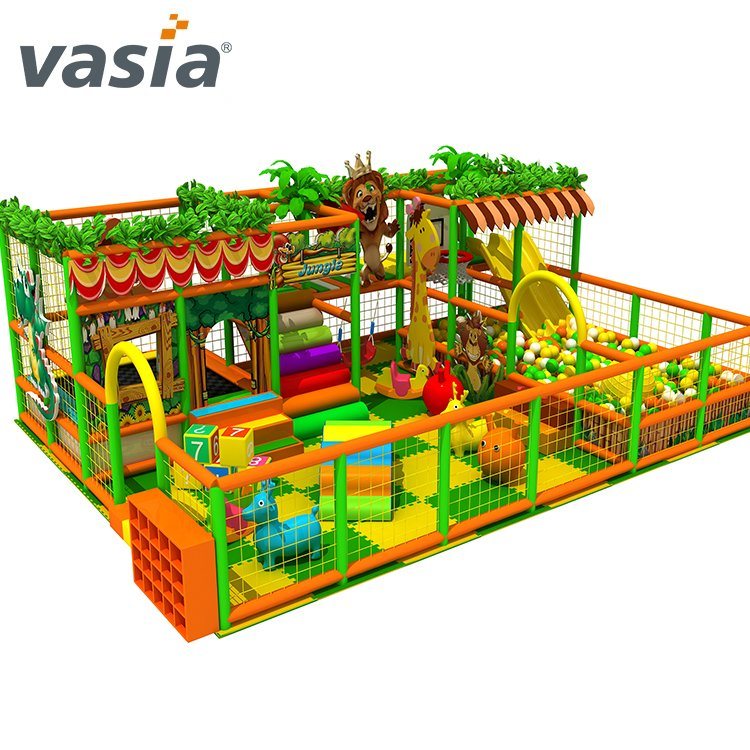 Aire de jeux intérieure sur le thème de la forêt de la jungle-Vasia