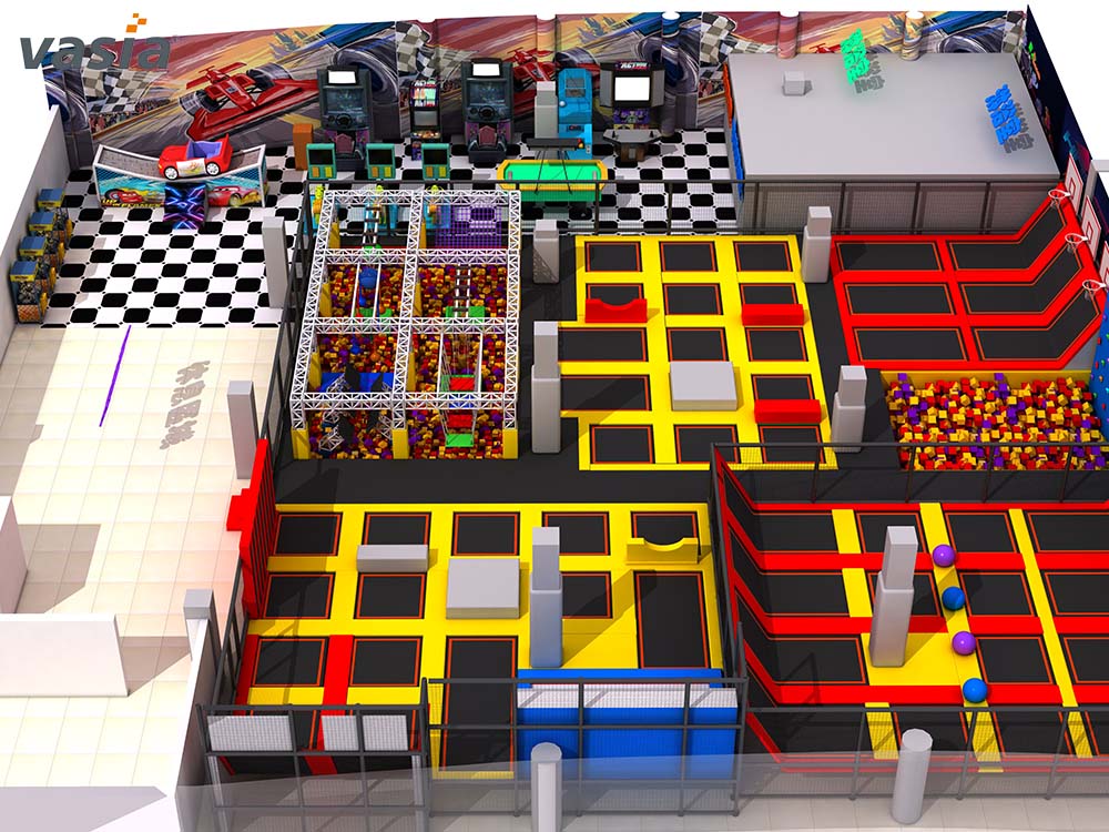 aire de jeux trampoline W0003